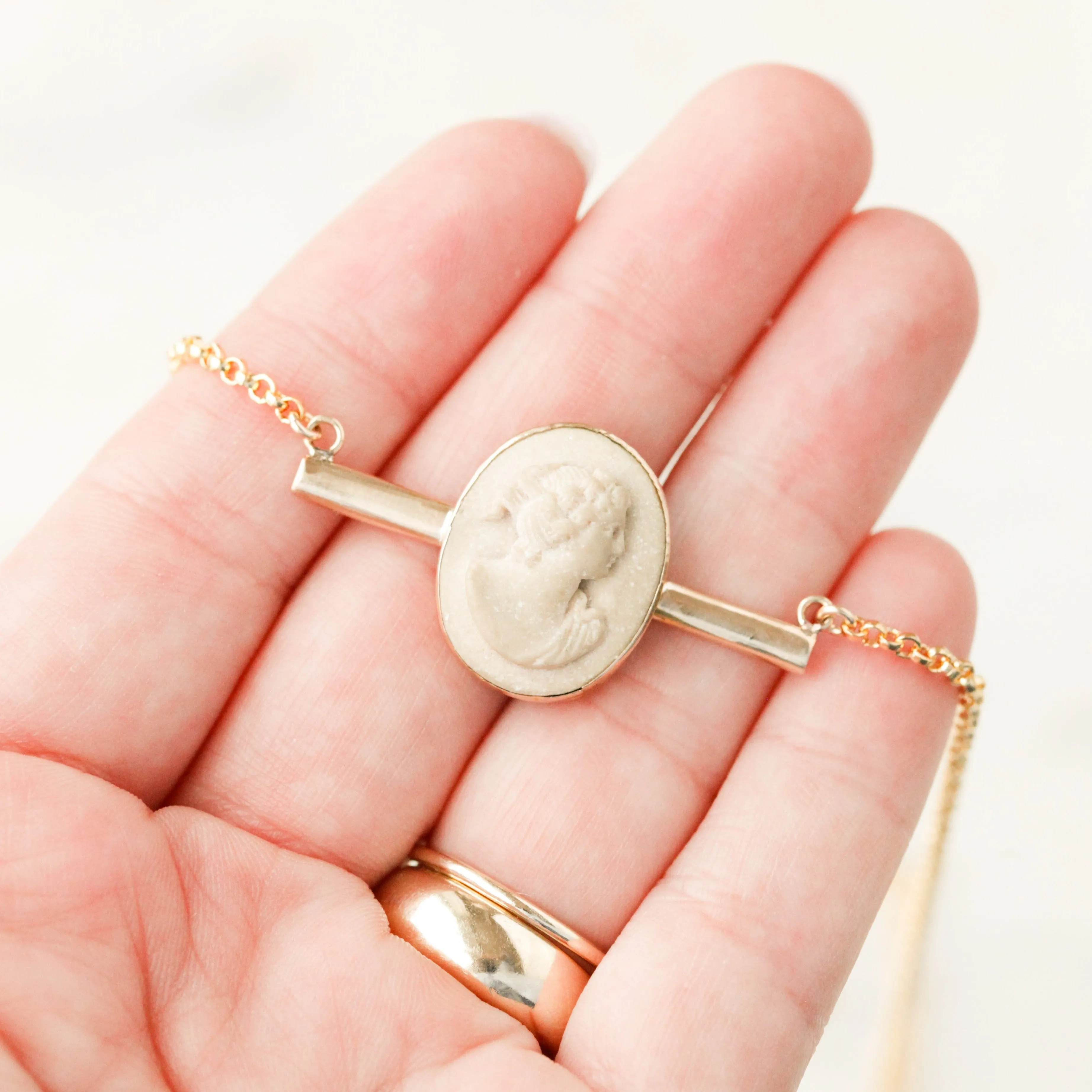 Leighton Lava Cameo Pendant