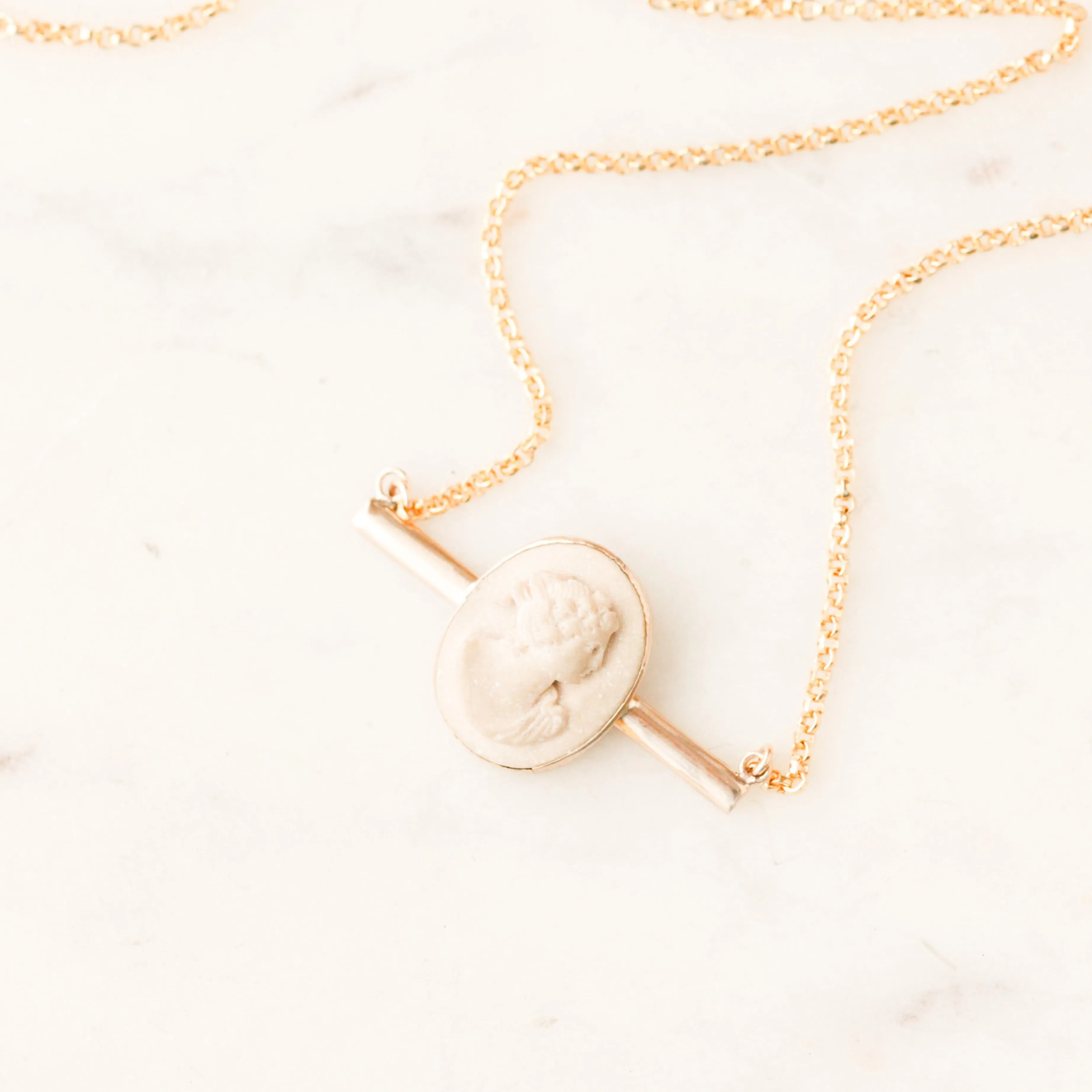 Leighton Lava Cameo Pendant