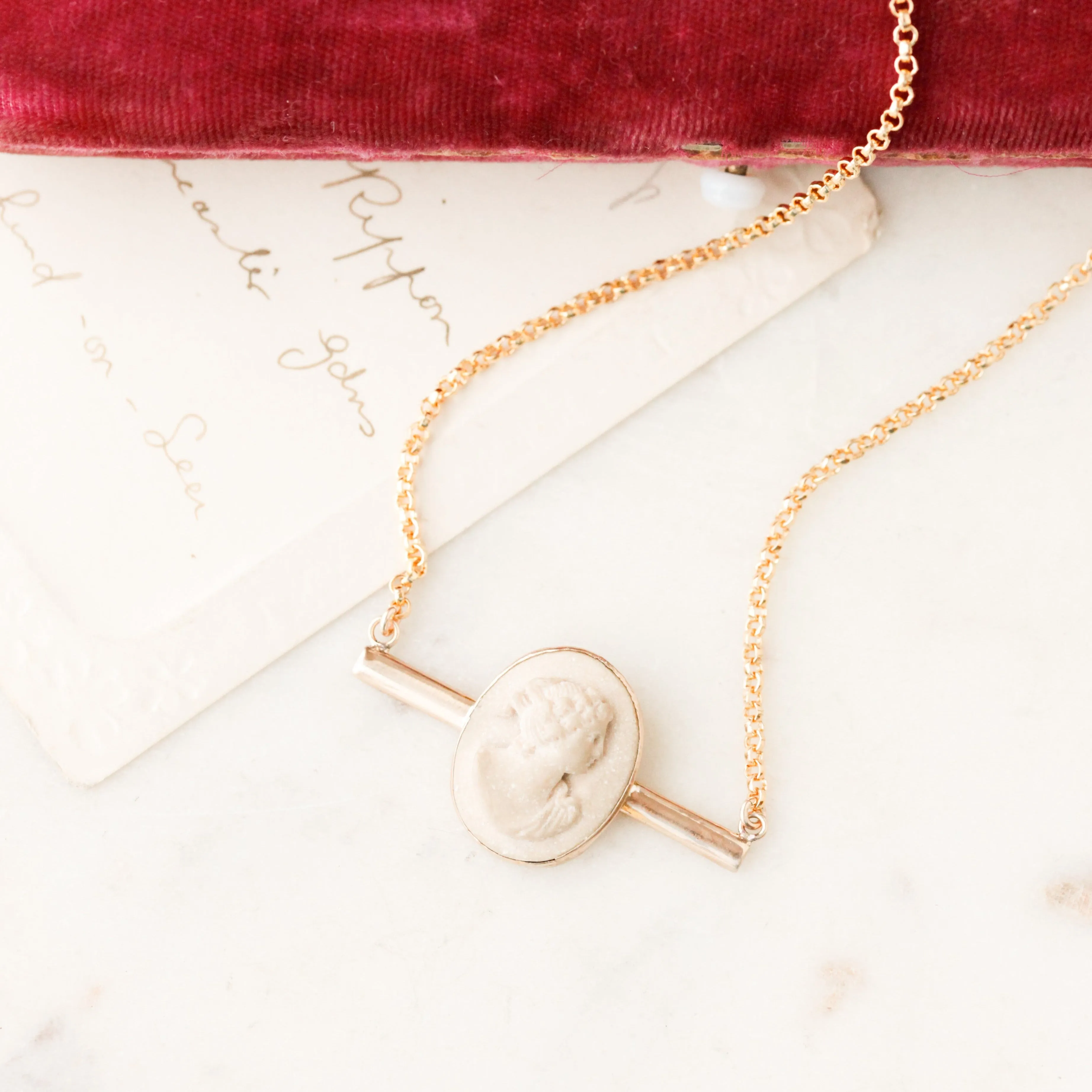 Leighton Lava Cameo Pendant