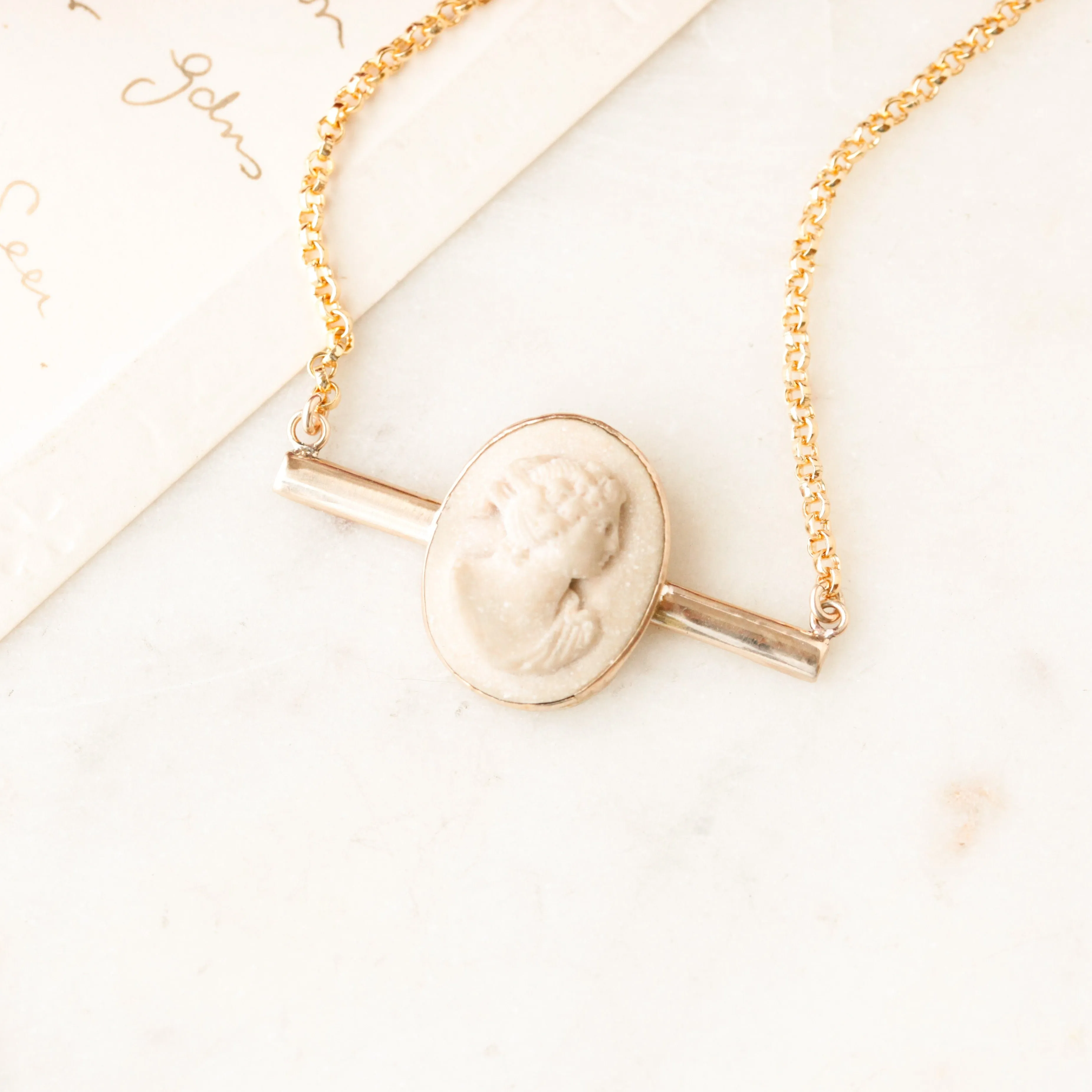 Leighton Lava Cameo Pendant