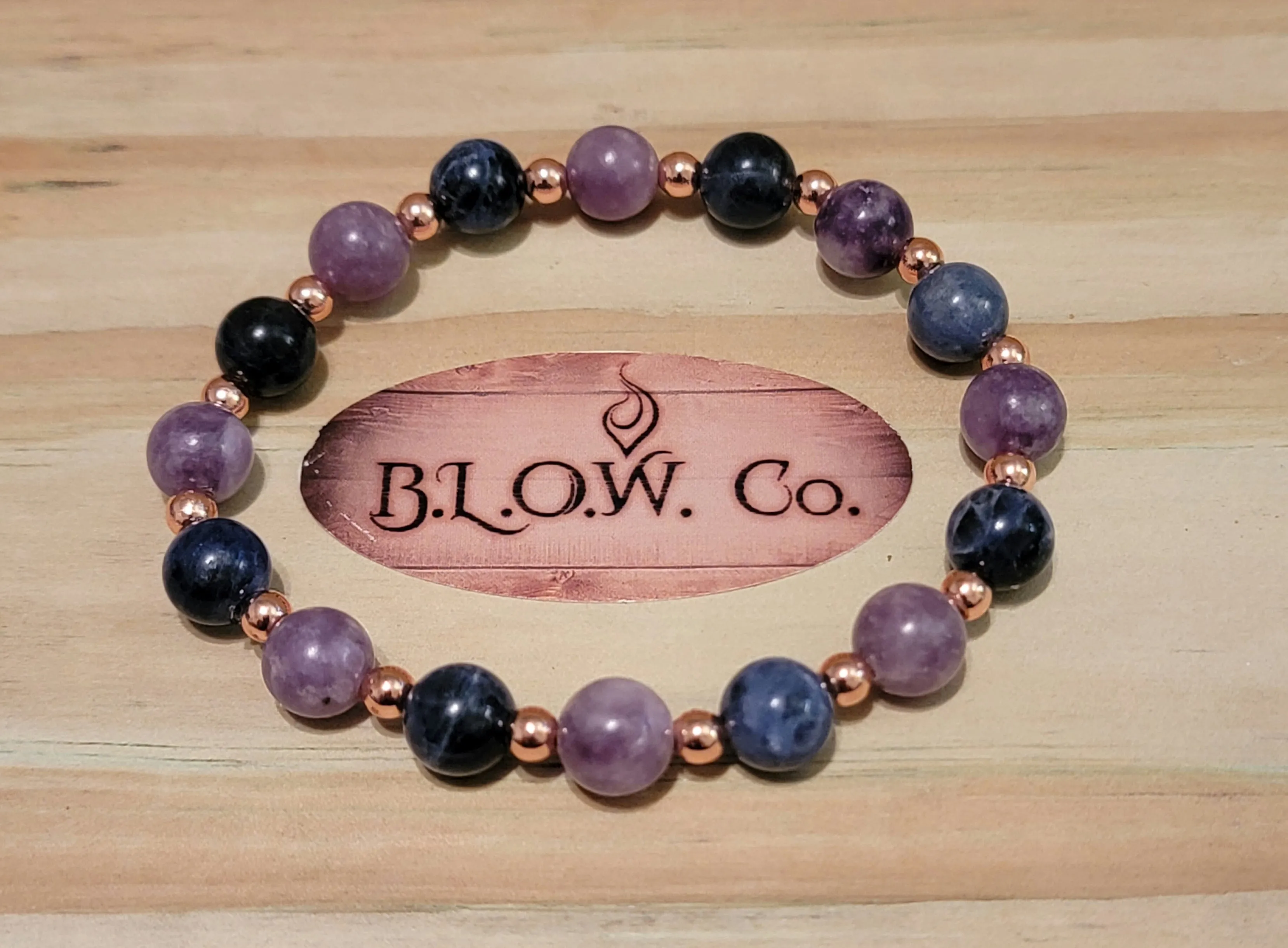 Lepidolite and Sodalite for Bi-Polar disorder 8mm