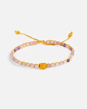 Lepidolite Bracelet | Gold