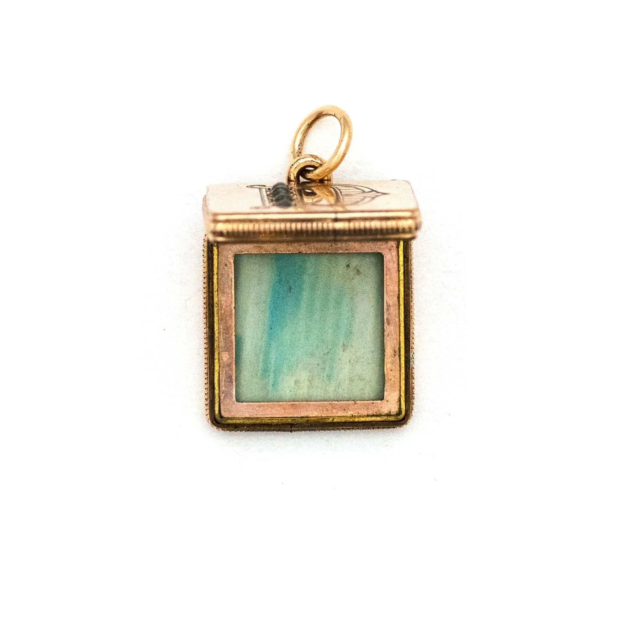 Letter "D" Square Locket