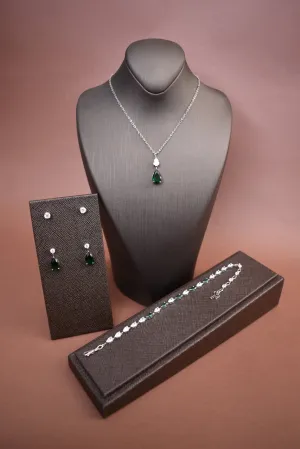 LILIT-EMERALD Simulated Diamond Jewelry Set