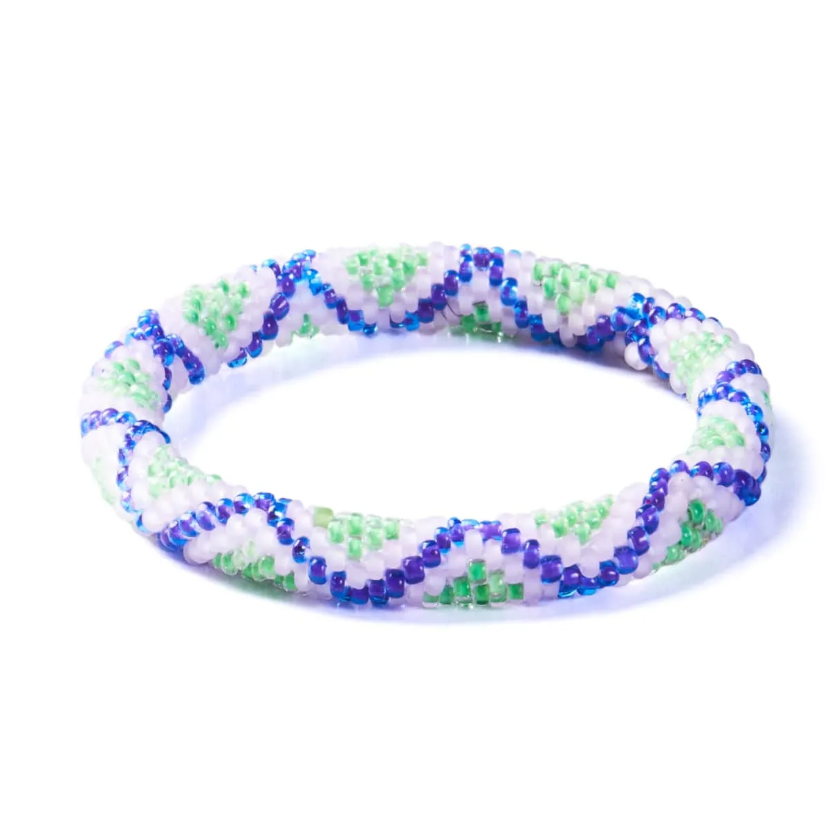 Lily of the Nile | Himalayan Glass Bead Bracelet