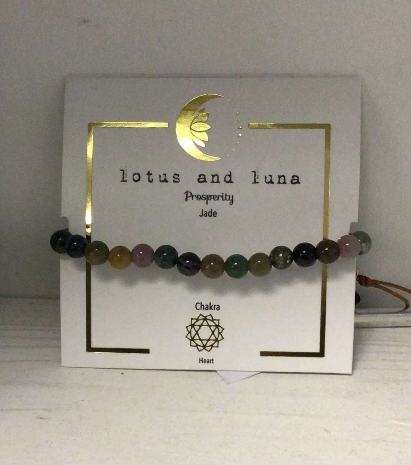 Lotus and Luna Chakra 6mm Bracelets