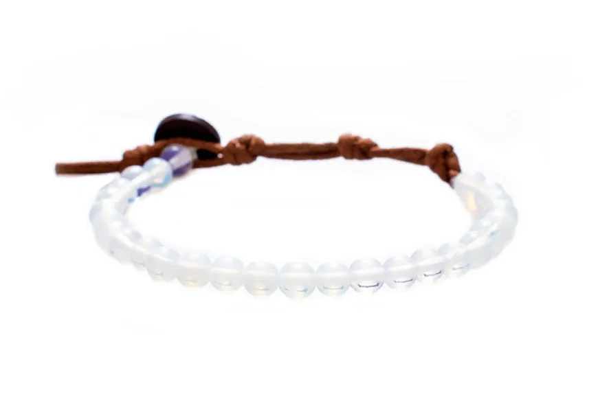 Lotus and Luna Chakra 6mm Bracelets