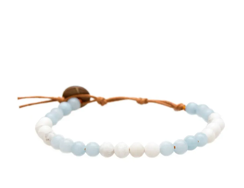 Lotus and Luna Chakra 6mm Bracelets