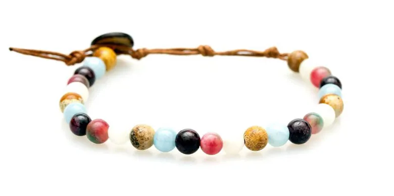 Lotus and Luna Chakra 6mm Bracelets
