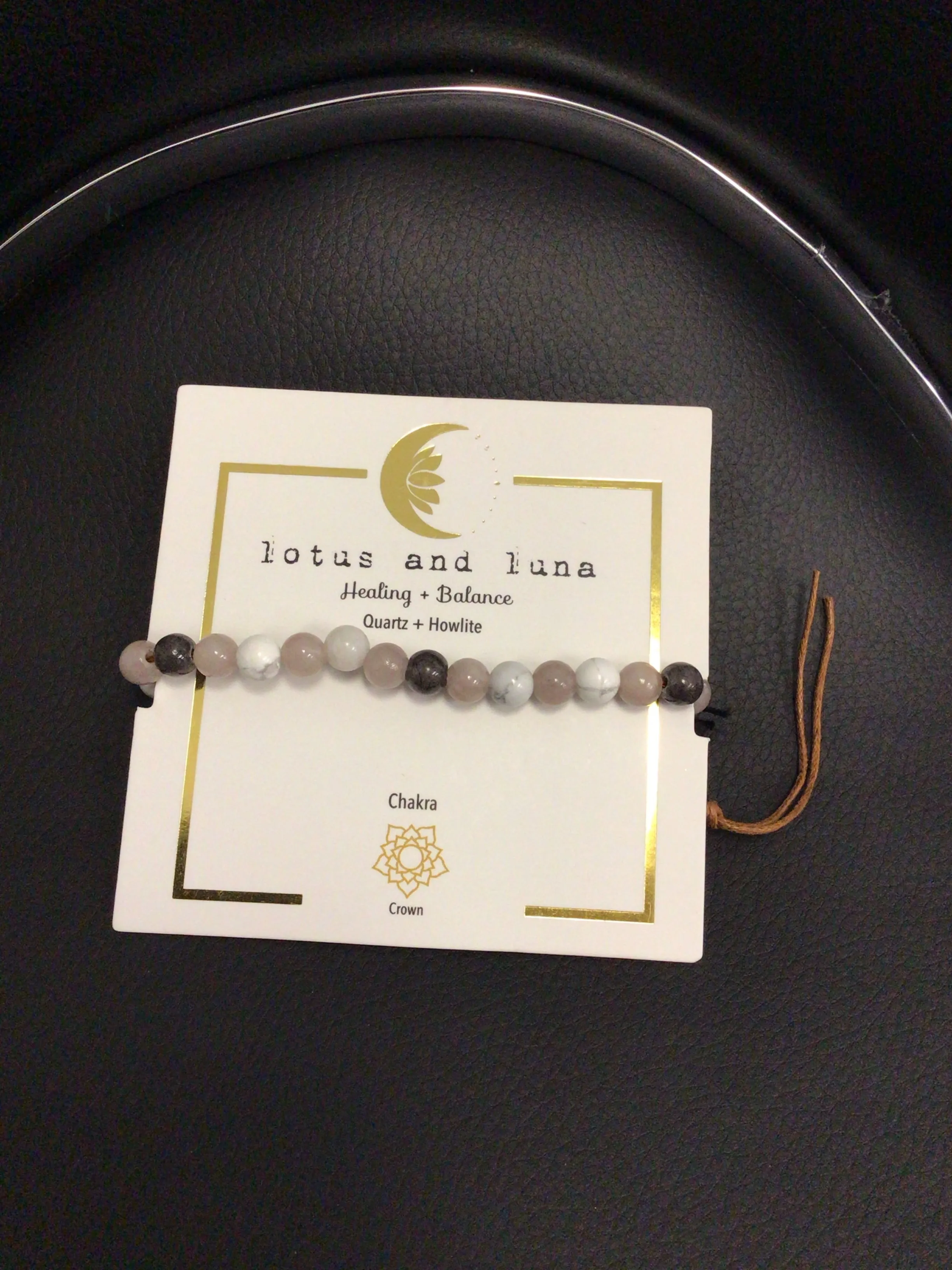 Lotus and Luna Chakra 6mm Bracelets