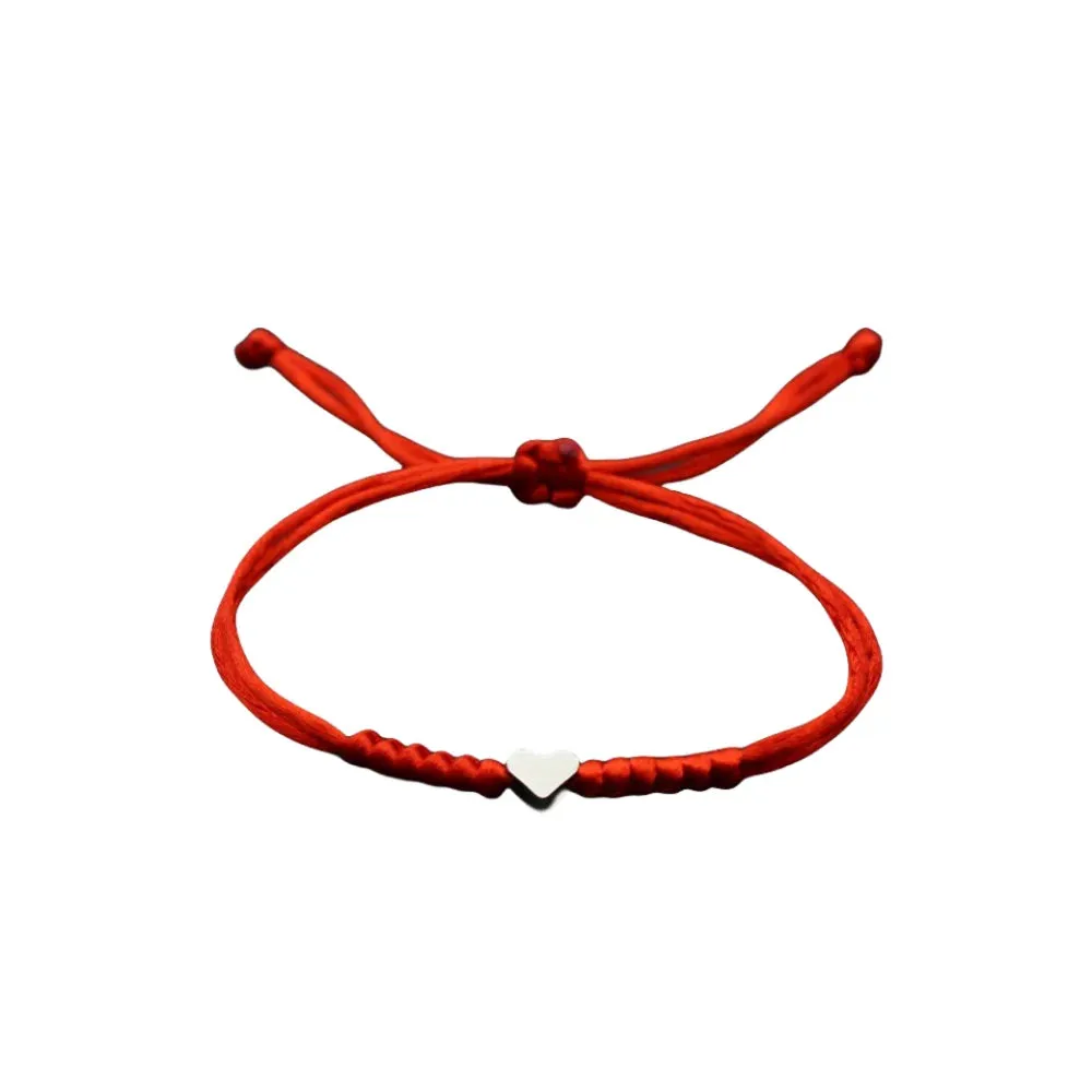 Love Bracelet Red String Bracelet Couple Hand-Woven Adjustable Red Rope Bracelet Jewelry