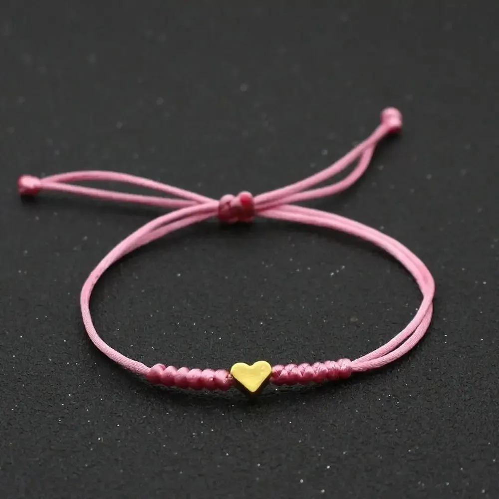 Love Bracelet Red String Bracelet Couple Hand-Woven Adjustable Red Rope Bracelet Jewelry