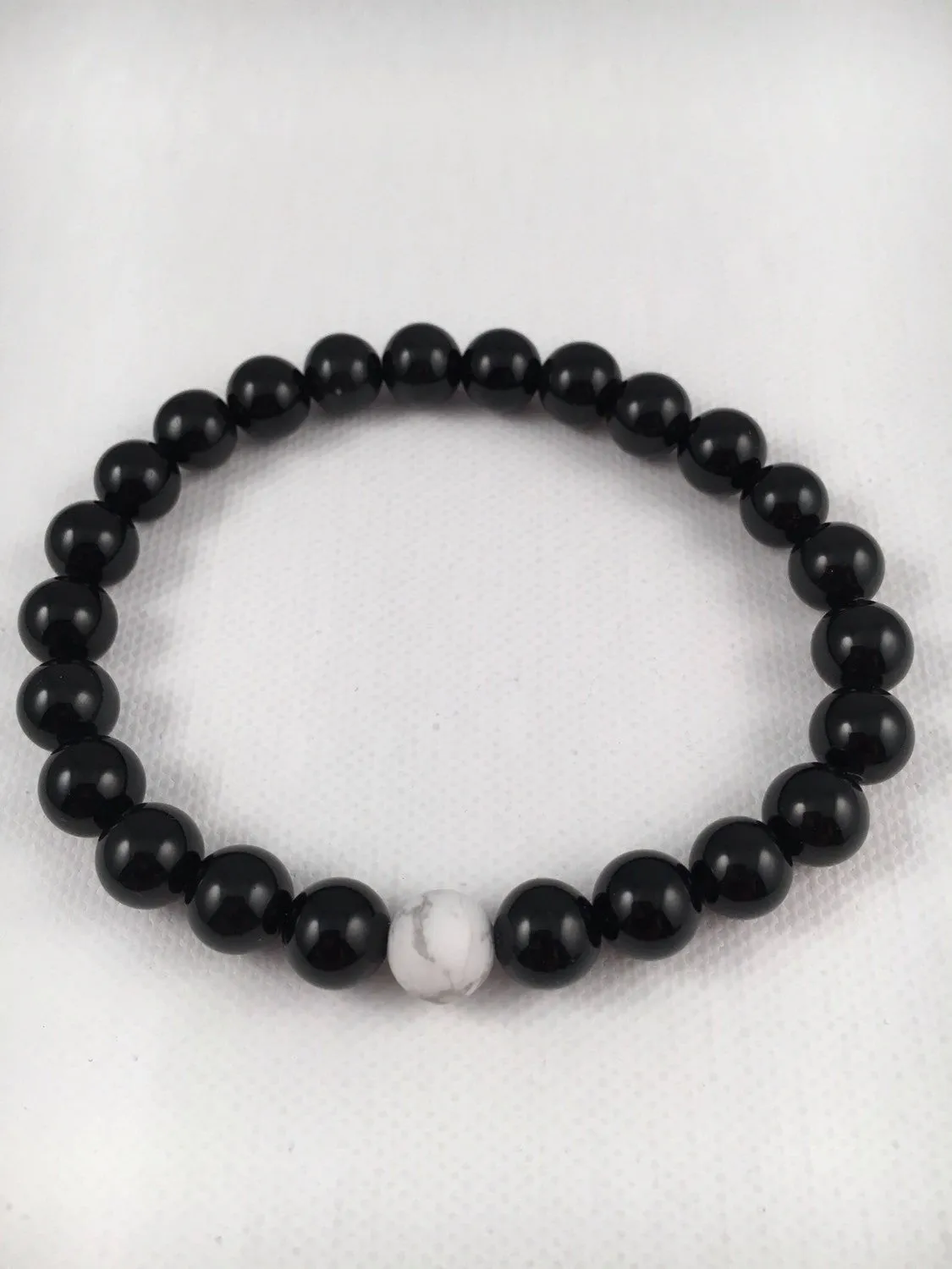 Mala Bracelet with Black Obsidian