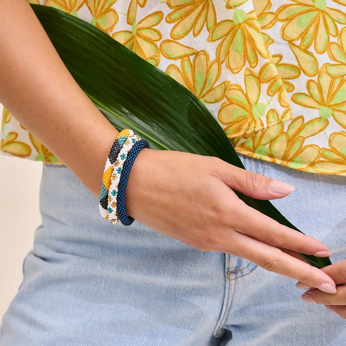 Mango Tree | Himalayan Glass Bead Bracelet