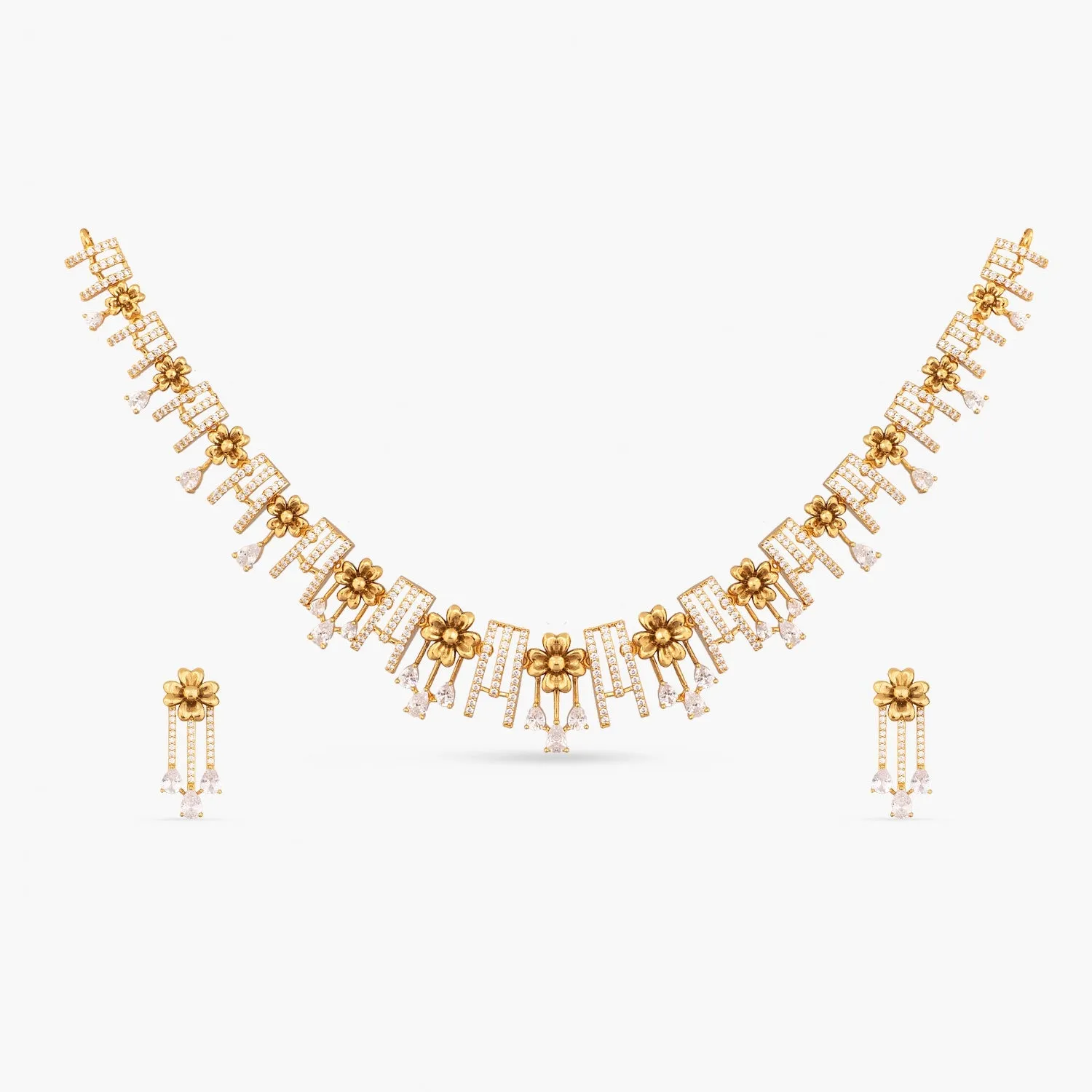 Marigold Antique CZ Necklace Set