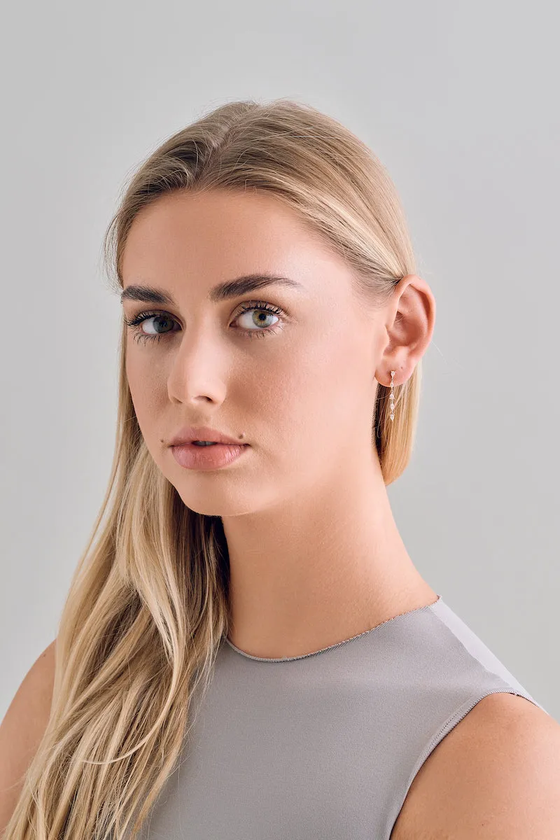 Marquise and Pear Drop Earrings