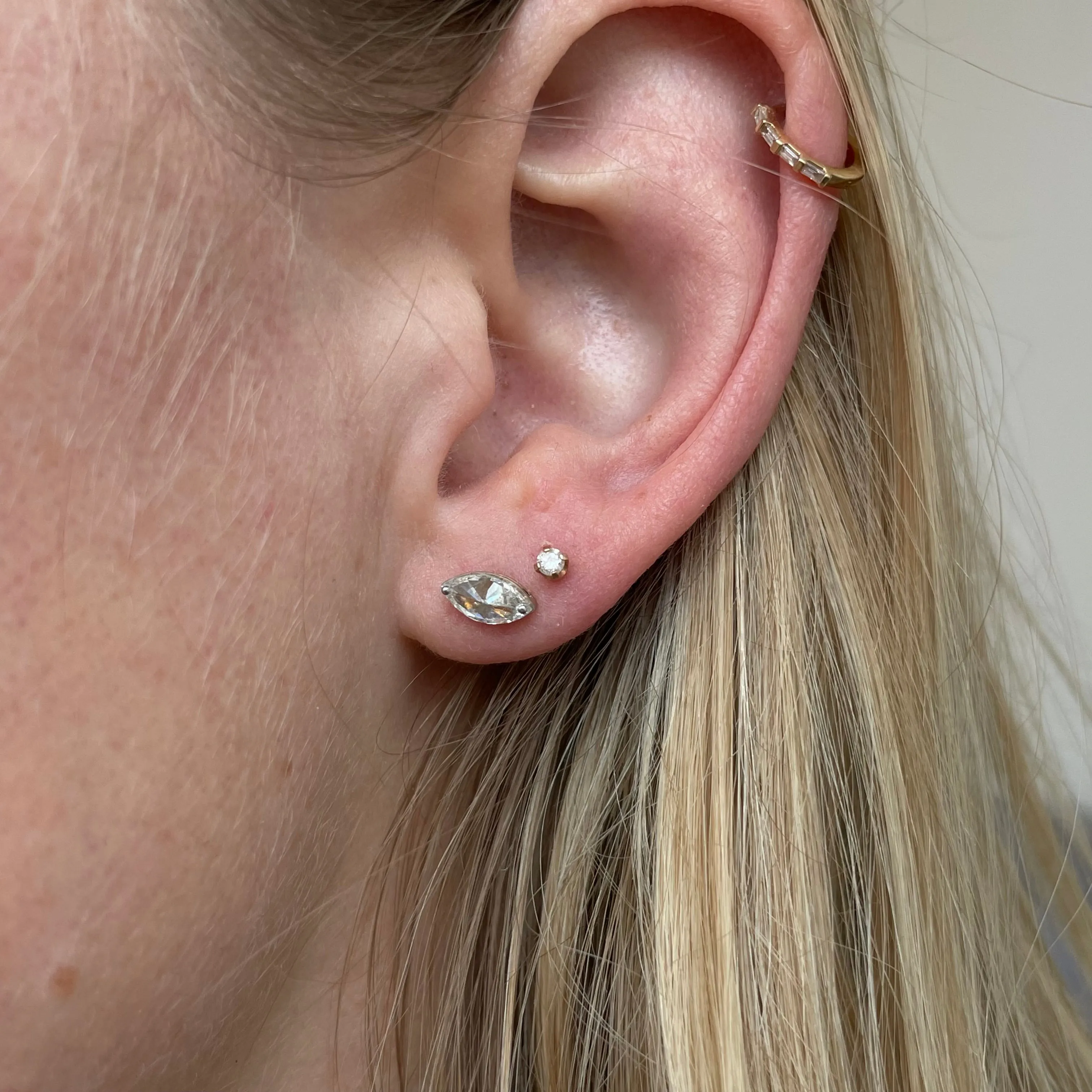 Marquise Diamond Studs