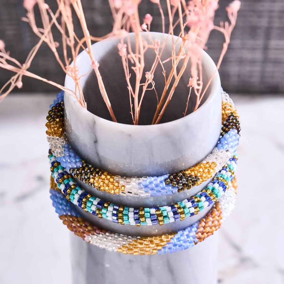 Mermaid Treasure | Himalayan Glass Bead Bracelet