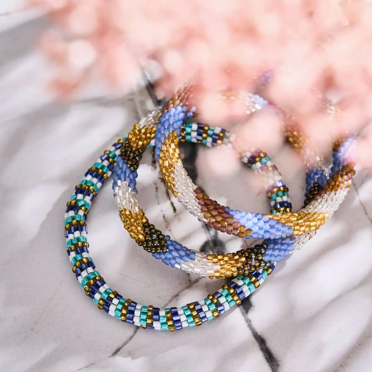 Mermaid Treasure | Himalayan Glass Bead Bracelet