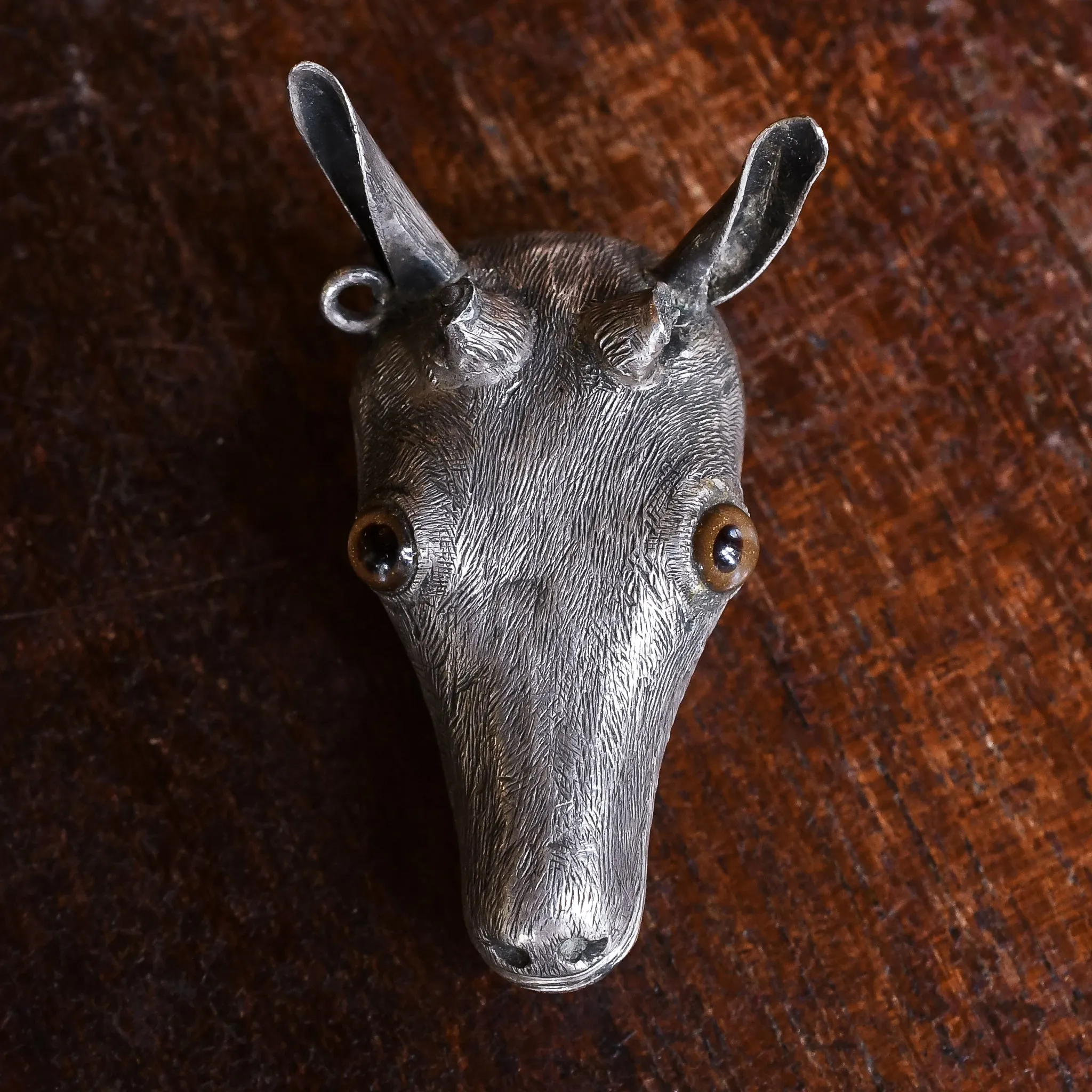 Mid Victorian Deer Head Pendant