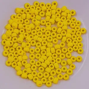 Miyuki Seed Beads Size 6 Matte Opaque Yellow 7.5gm Bag