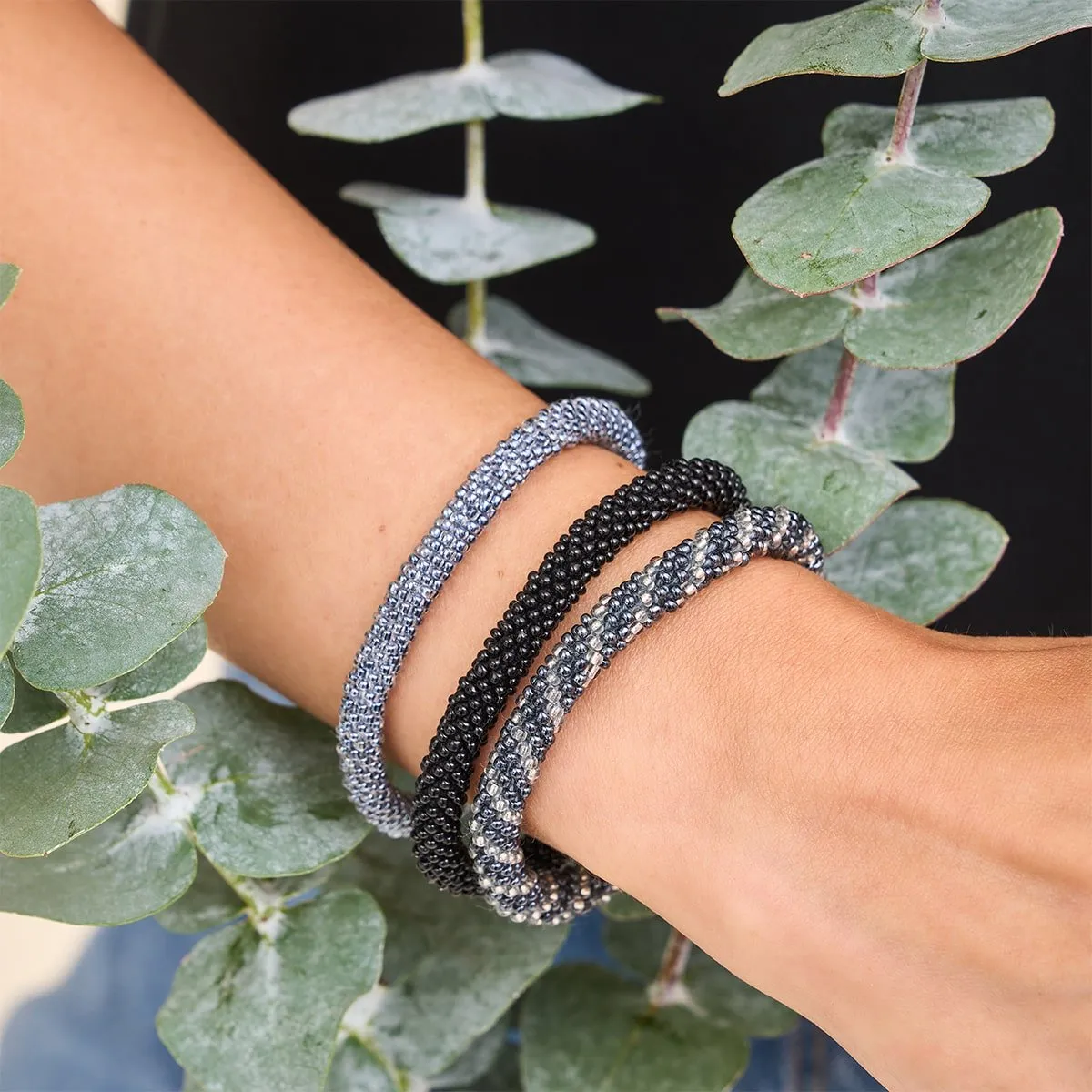 Monsoon Season | Himalayan Glass Bead Bracelet