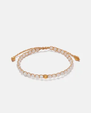 Moonstone Kids Nugget Bracelet | Gold