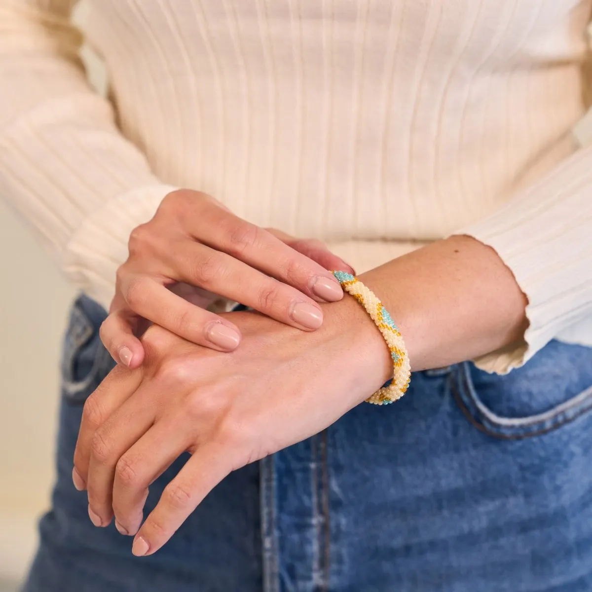 Morning Glory | Himalayan Glass Bead Bracelet