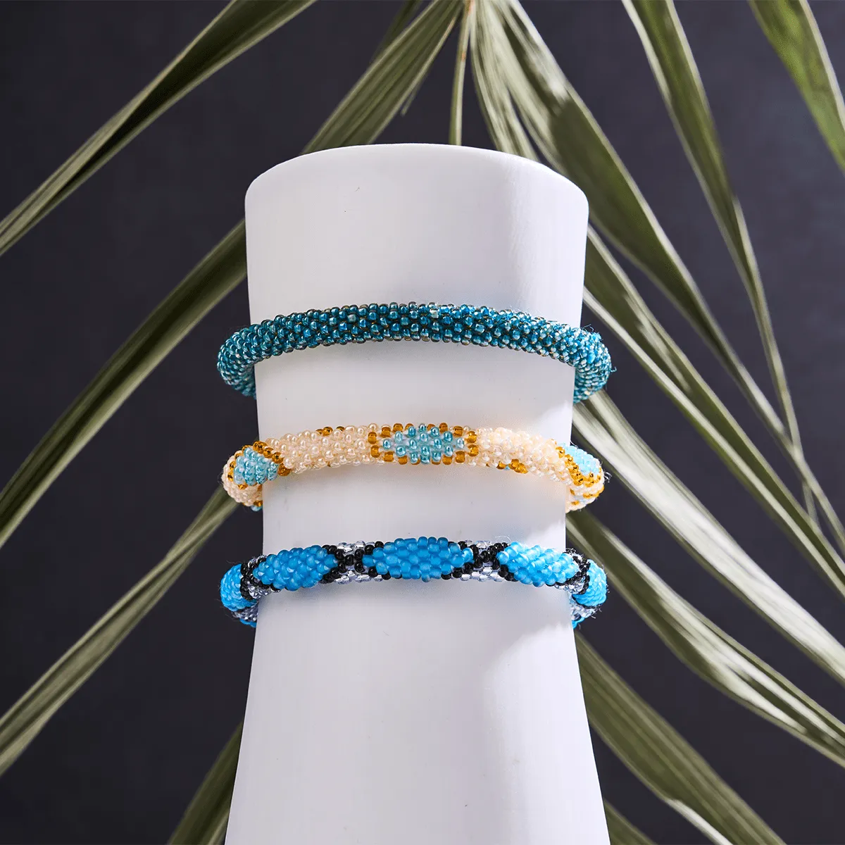 Morning Glory | Himalayan Glass Bead Bracelet