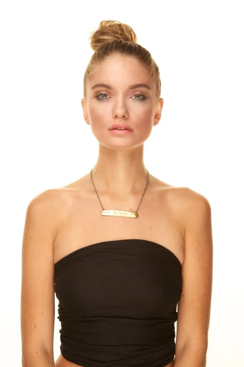 Morse Code Romance necklace