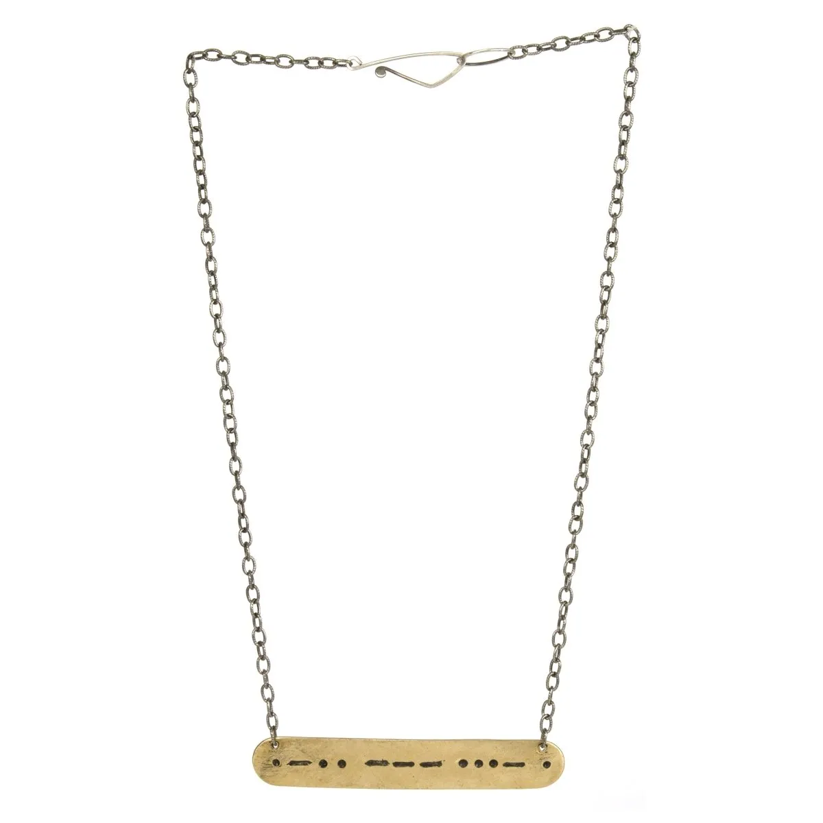 Morse Code Romance necklace