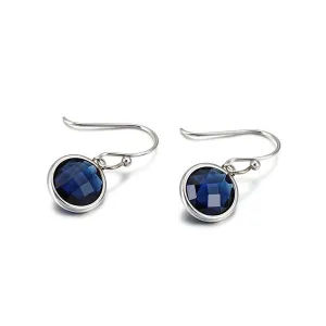 Mothers' and Teens' Earrings:  Titanium Laboradite CZ Hook Earrings