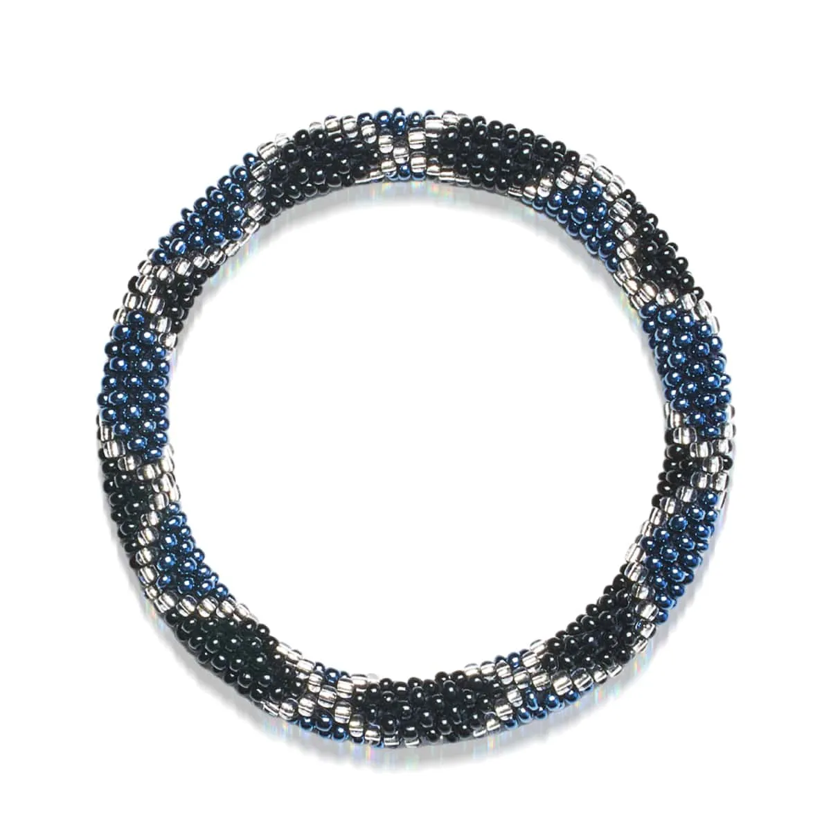 Navajo Smoke | Himalayan Glass Bead Bracelet