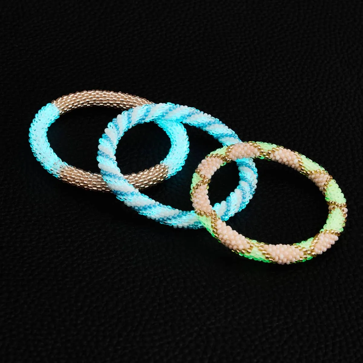Neon Pumpkin | Himalayan Glass Bead Bracelet