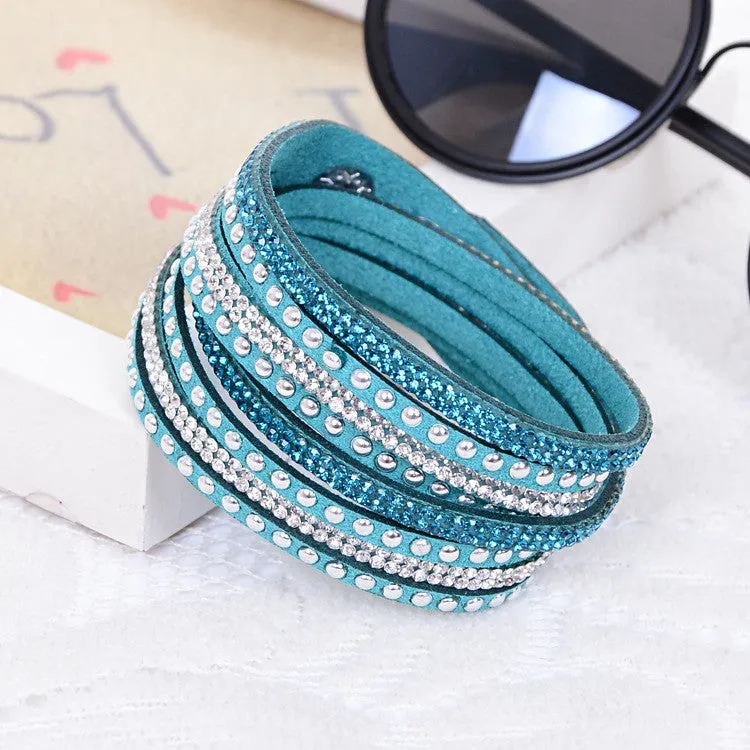 New Women's Red Fashion Leather Bracelets For women Christmas Gifts