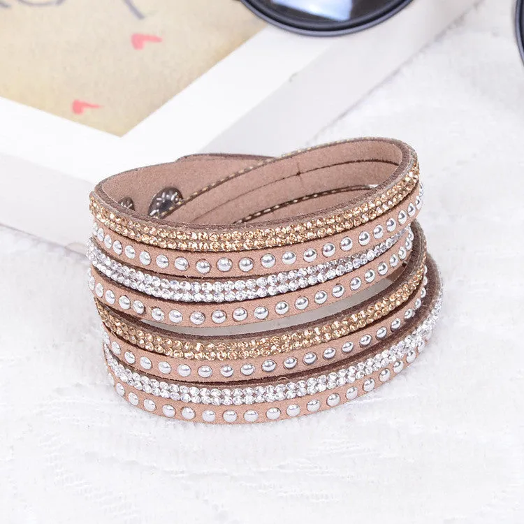 New Women's Red Fashion Leather Bracelets For women Christmas Gifts