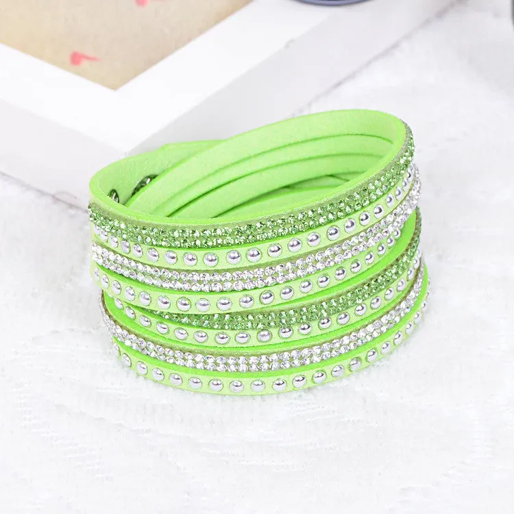 New Women's Red Fashion Leather Bracelets For women Christmas Gifts