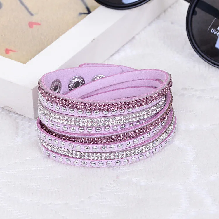 New Women's Red Fashion Leather Bracelets For women Christmas Gifts