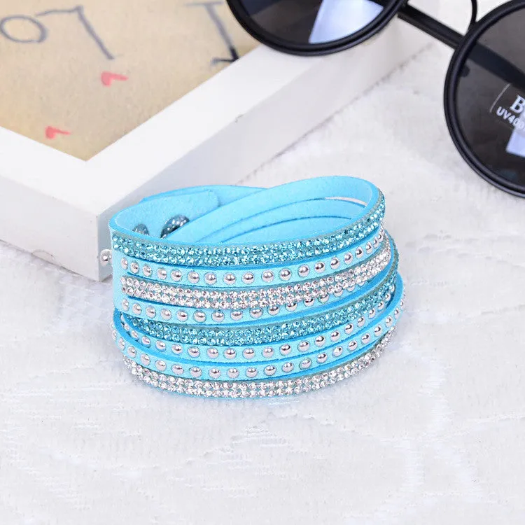 New Women's Red Fashion Leather Bracelets For women Christmas Gifts