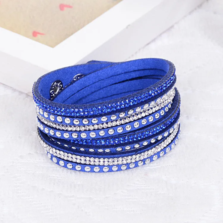 New Women's Red Fashion Leather Bracelets For women Christmas Gifts