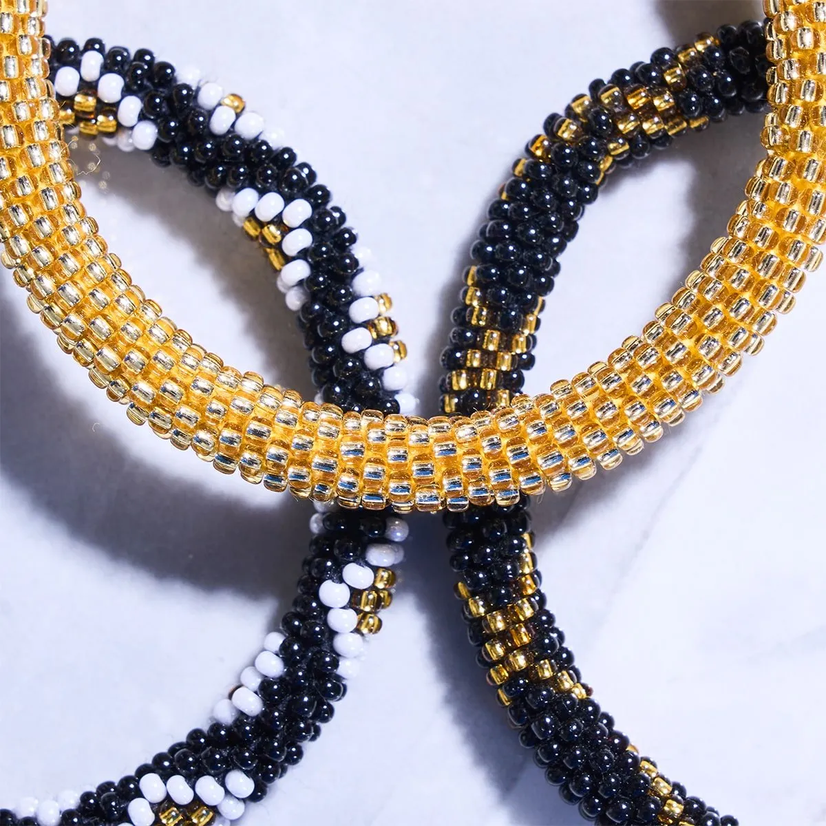 Night's Rose | Himalayan Glass Bead Bracelet