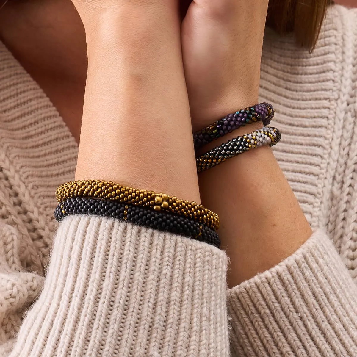 North Star | Himalayan Glass Bead Bracelet