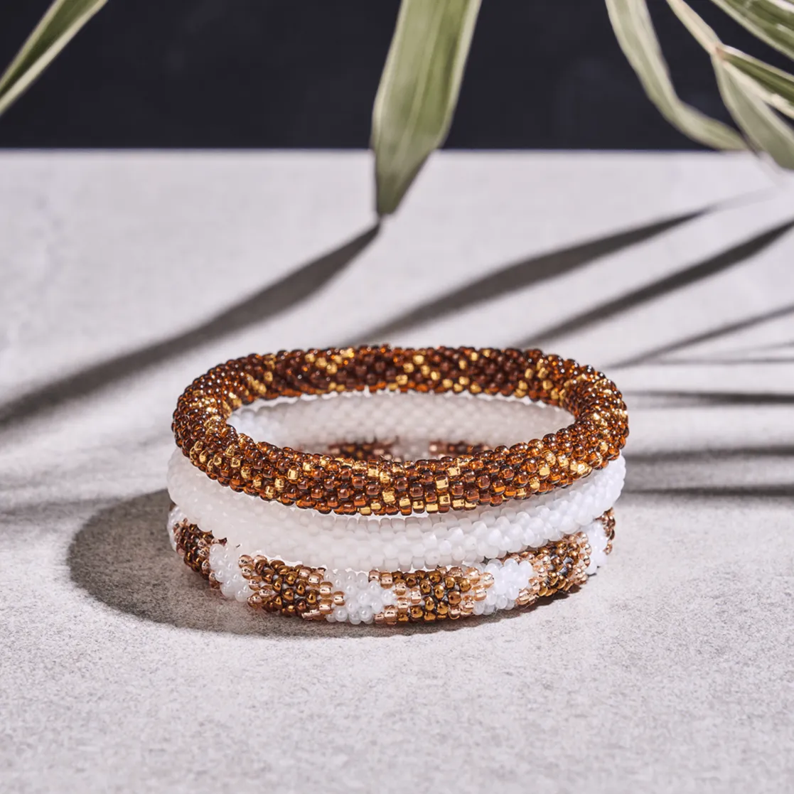 Oklahoma Plains | Himalayan Glass Bead Bracelet