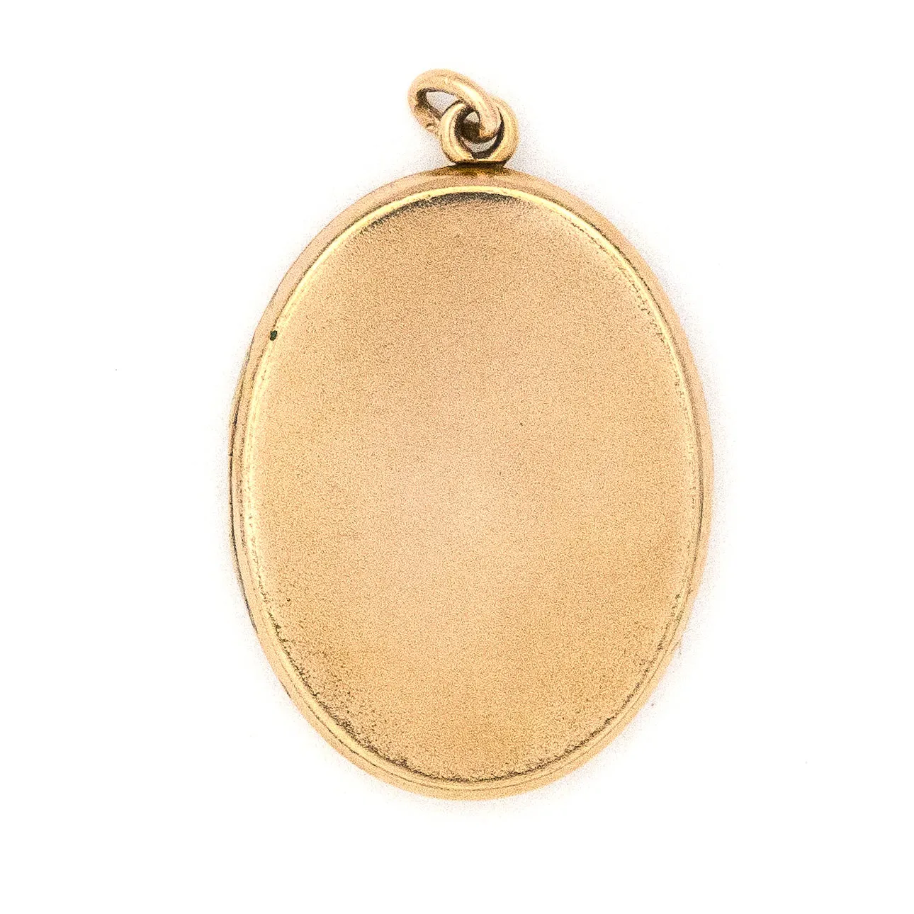 Oval Pearl Fleur De Lis Antique Locket