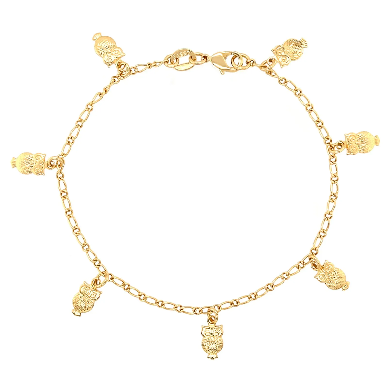 Owl charms Bracelet and Anklet Wisdom and Intuition Choose size for baby and women