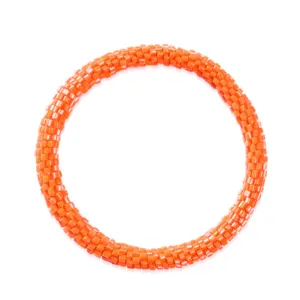 Papaya | Himalayan Glass Bead Bracelet