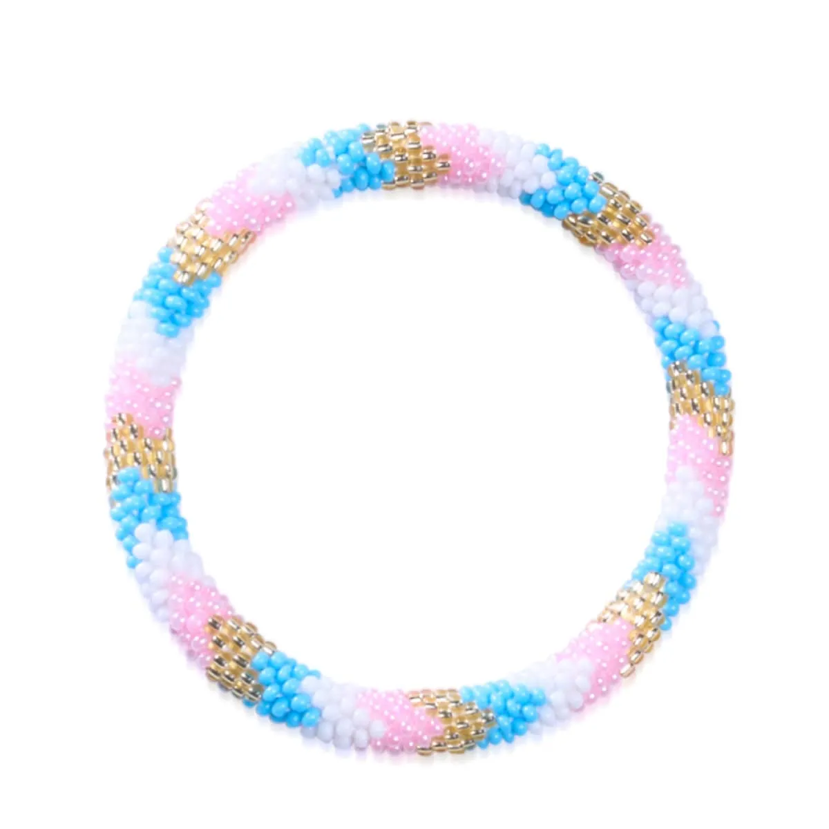 Pastel Sky | Himalayan Glass Bead Bracelet