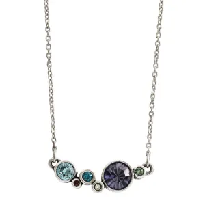 Patricia Locke Curtain Call Sterling Silver Plated Swarovski Pendant Necklace, NK0539S Waterlily