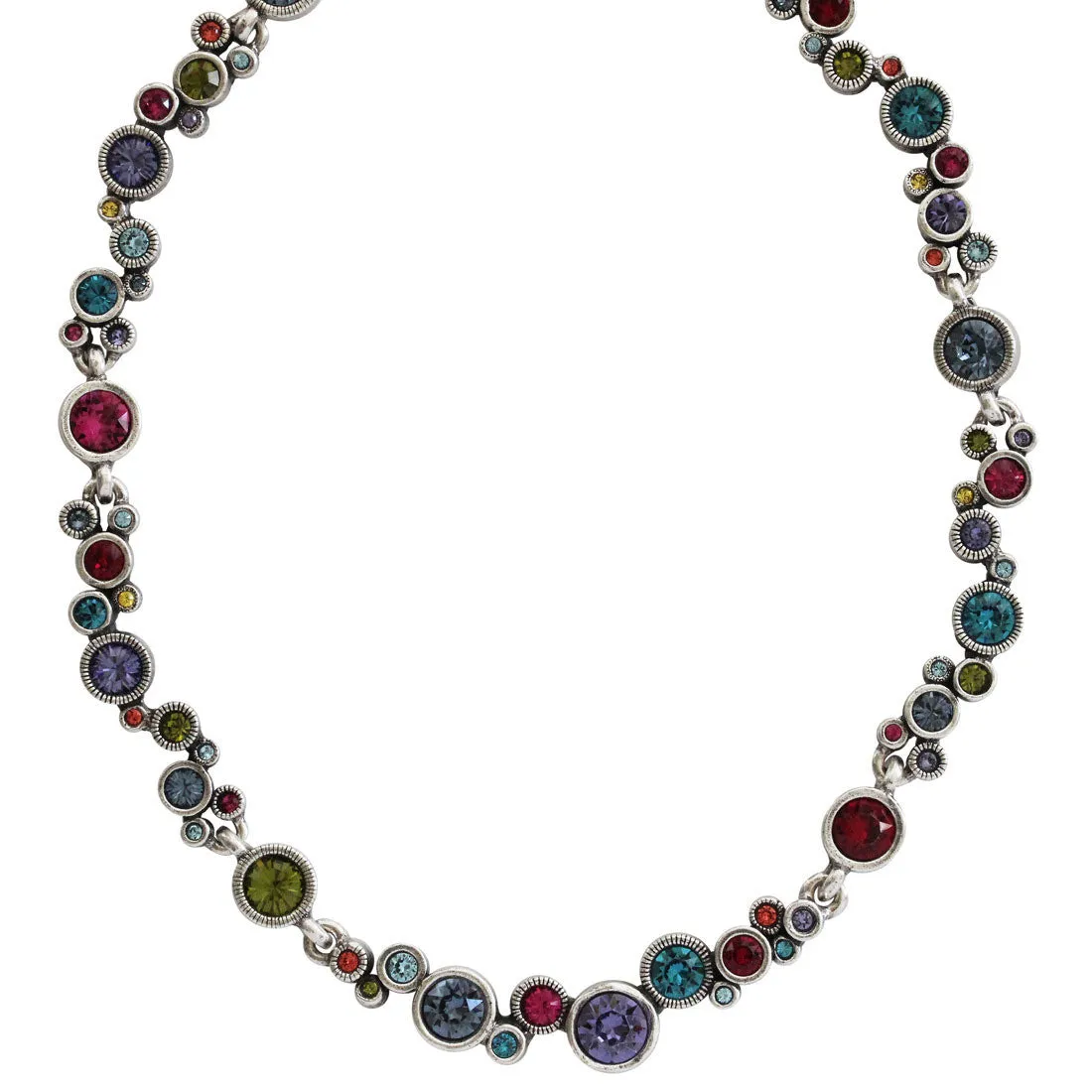 Patricia Locke Ovation Sterling Silver Plated Necklace, 17"   1" Extender Celebration NK0543S