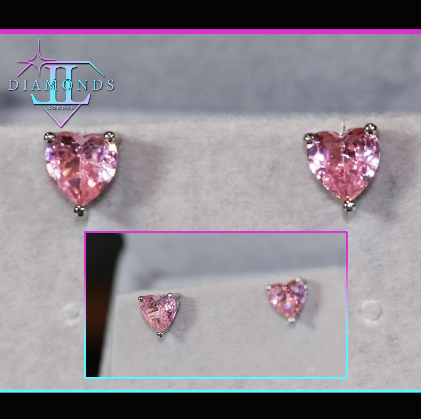 Pear Shape Earrings | Teardrop Earrings | Pink Diamond Earrings | Teardrop Earrings